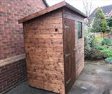 7ft x 4ft pent shed with key lock fitted in Chilwell.