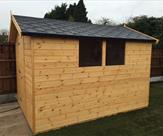 10' x 7' Golden Matchboard Shed with Shingle Roof Felt 2015