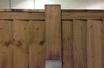 Timber Slotted Post Extender Front