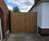 Gates_ A pair of matchboard gates fitted in July 2015