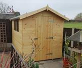 Sheds_ 8ft x 6ft Apex shed. Delivered_2c treated and erected