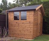 8' x 6' Apex shed with Kerabit felt and toughened glass.
