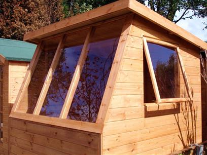 Side View of Potting Shed - Opening Window