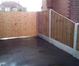 F27 - Double Matchboard Gates & Sloping Fence Panel