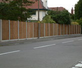F37 - 6ft 6 inch high fencing with 6 inch gravel boards and 6ft x 6ft feather edge fence panels