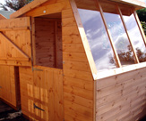 Side View of Potting Shed Showing Stable Door