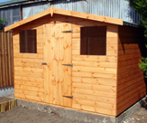 Apex Shed with front windows