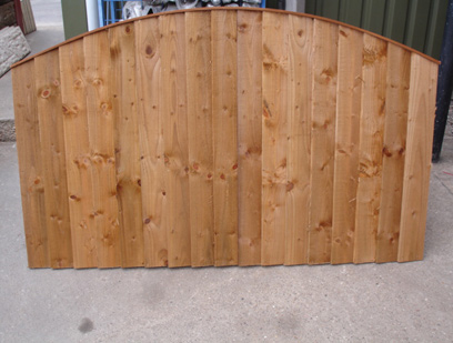 Convexed Feather Edged Fence Panel