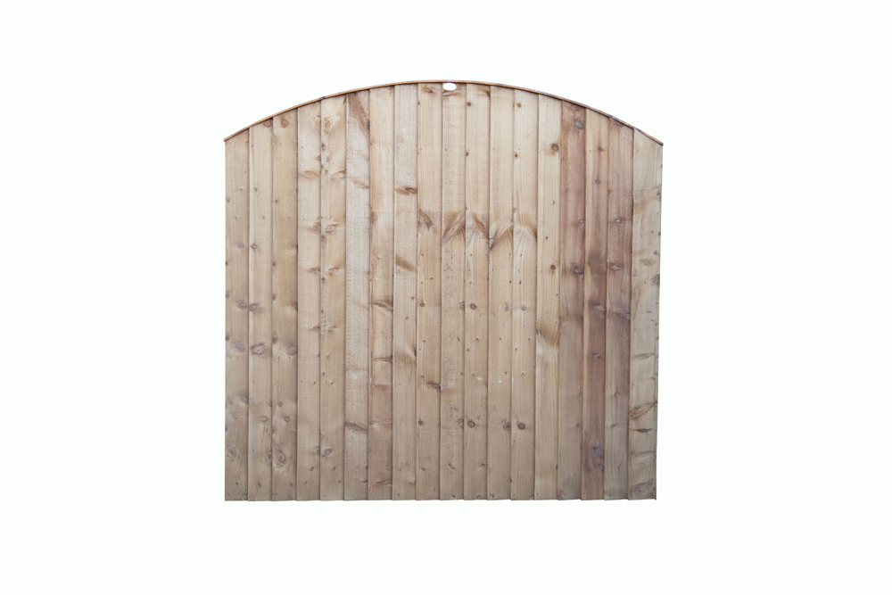Convexed Feather Edged Fence Panel