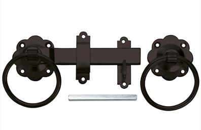 6 inch Black Ring Latch