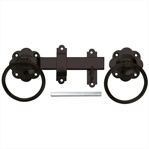 6 inch Black Ring Latch