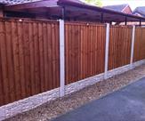 6' x 5' Premium Feather Edge Panels, Rock Faced Gravel boards & Slotted Posts