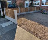 3ft high front fence fitted in Chilwell. 01.03.19