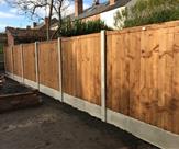 A fence we have just fitted in Beeston ready for the landscapers to begin.