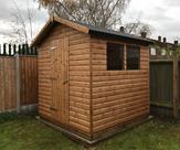 7ft x 7ft Loglap shed