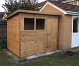 8ft x 6ft pent shed fitted in Beeston.