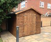 8ft x 8ft Loglap Security Shed