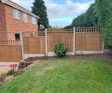 A fence with trellis tops fitted in Radcliffe on Trent.