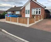 A nice 1 metre high front fence fitted in Sawley.