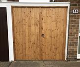A pair of tongue and grooved matchboard gates fitted to our customers existing frame.
