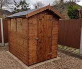 Apex shed 7ft x 5ft with toughened glass 2017