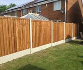 Back garden fence 6ft high