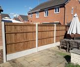 Back view of a fence we fitted in Toton.