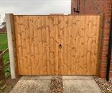 Double matchboard gates fitted in Long Eaton. 12.12.18
