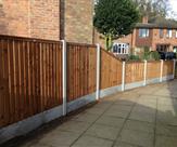 Feather Edge Fence Panels, Concrete Posts and Concrete Plinths