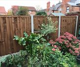 Fence erected in a small back garden in Long Eaton.