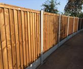 Fencing along side an alleyway in Castle Donington.