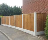 Fencing erected in Long Eaton 6ft high