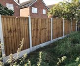 Fencing erected in Sandiacre backing onto the park.