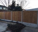Fencing with part of it with 2 gravel boards to keep the top level.