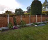 Premium feather edge fence panels with 6ft x 1ft trellis 2017