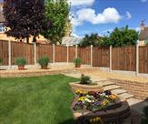 Rock faced gravel boards and premium feather edge fence panels.
