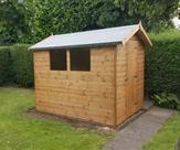 8 x 6 Apex shed with new polyester felt.
