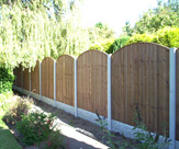 F01 - Convexed Feather Edge Fencing