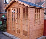SS29 - 8ft x 5ft Summerhouse with black roof shingles