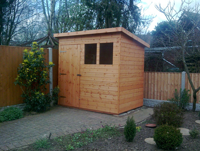 Pent - Matchboard Shed