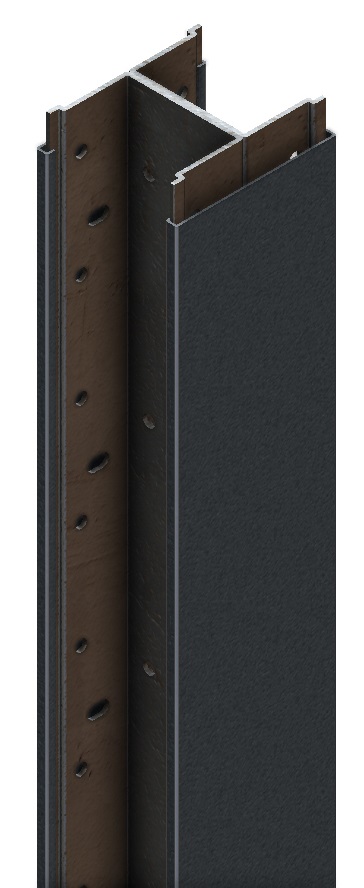 slotted post trim GREY